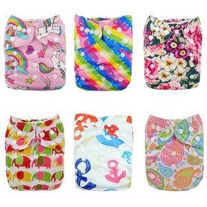 2 NWT Alva Baby Cloth Diapers